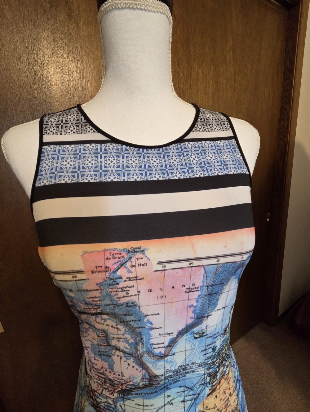 Clover Canyon Map Print Dress - Picture 6 of 11